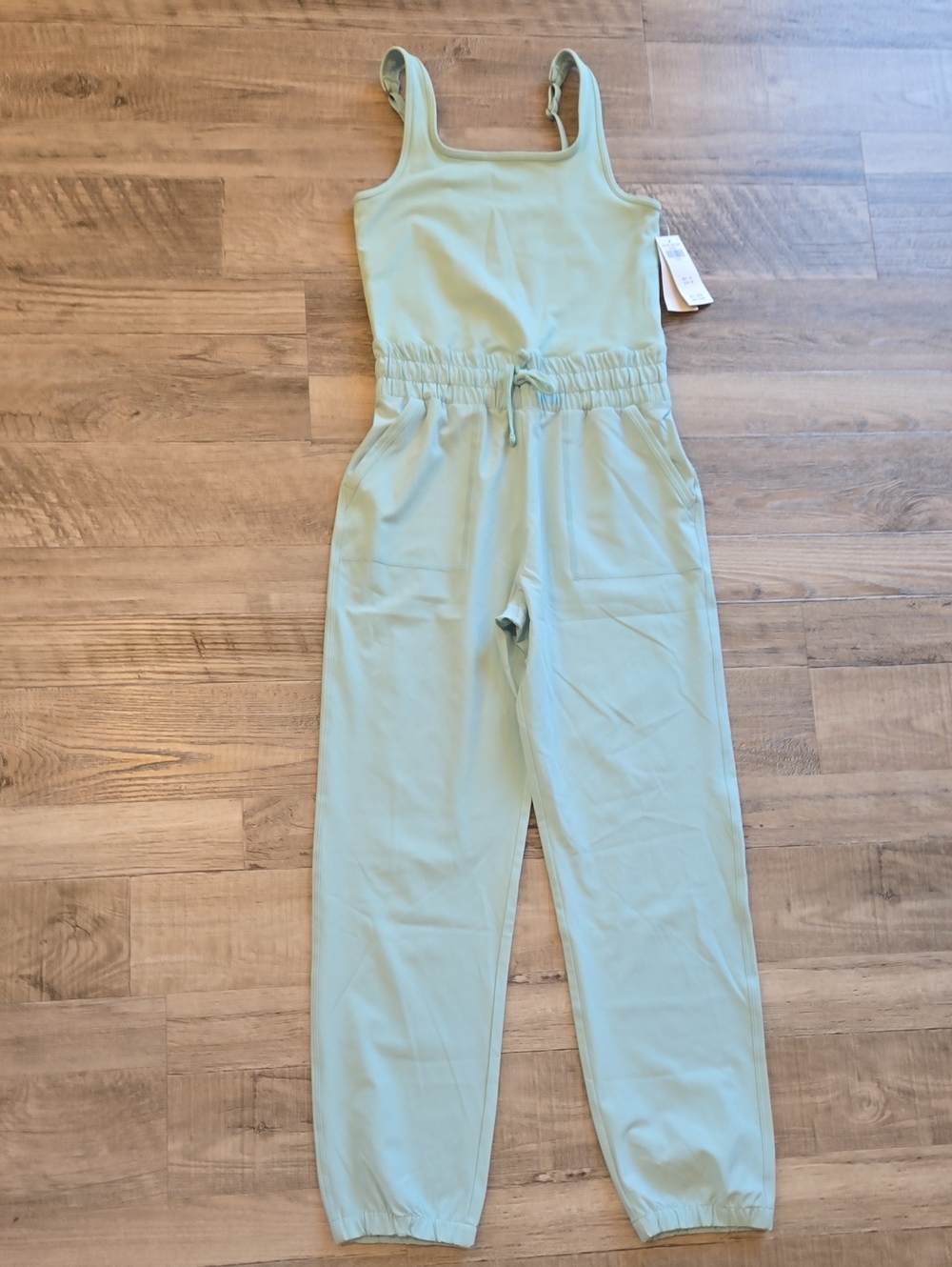 NWT abercrombie kids Sleeveless jumpsuit in light teal